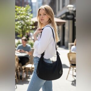 Tod's Black Hobo Shoulder Bag